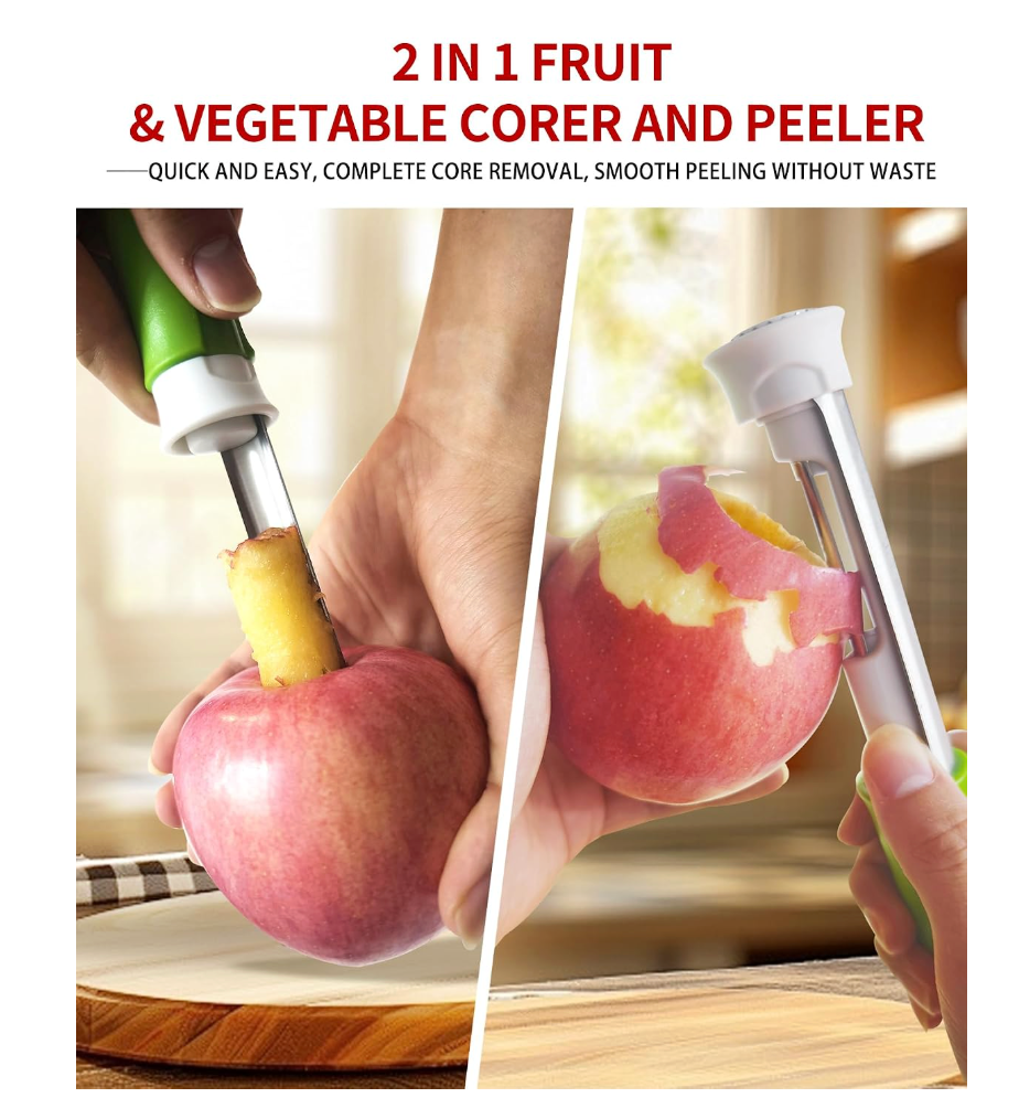 2 In 1 Fruit Corer & Peeler