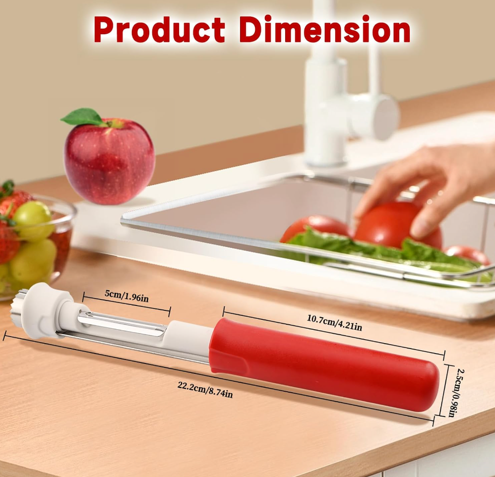 2 In 1 Fruit Corer & Peeler